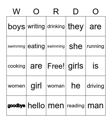 Unit 1 Lesson 1 Bingo Card