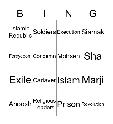 Truth and Discoveries Bingo Card