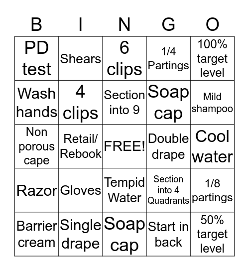 Color Bingo Card