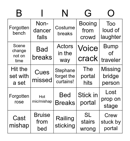 Beauty and the Bingo Card