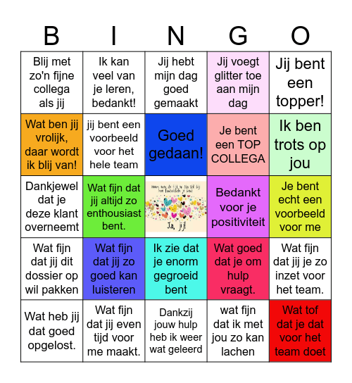 COMPLIMENTEN Bingo Card