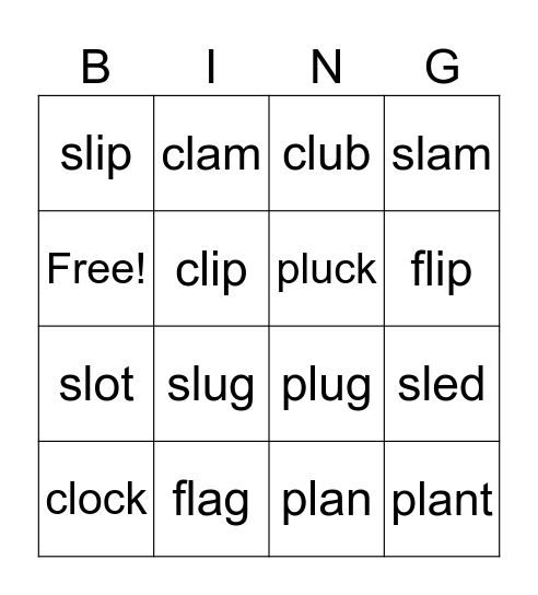 Blend Bingo Card