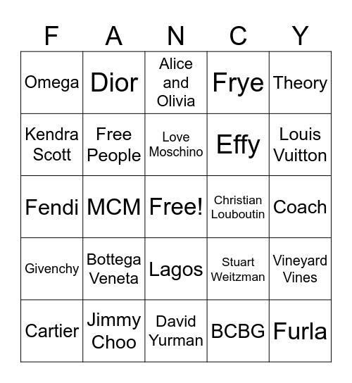 Number Bingo 1-75 Bingo Card