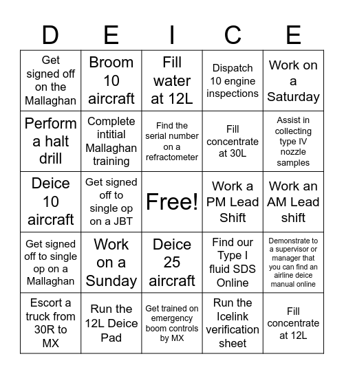 Bingo Card