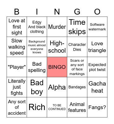 GACHA BINGO Card