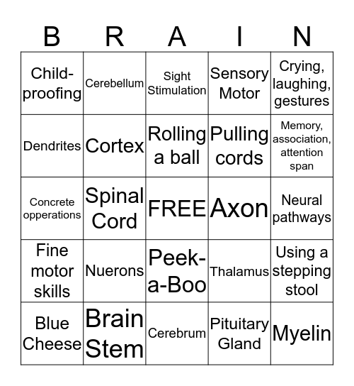 CHAPTER 9 BINGO!!! Bingo Card