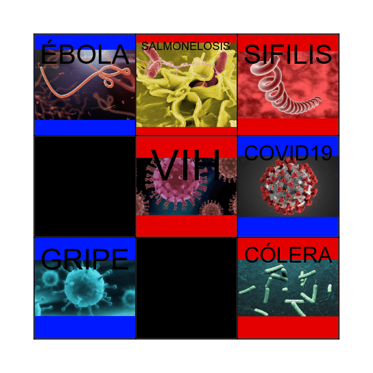 Virus y bacterias Bingo Card