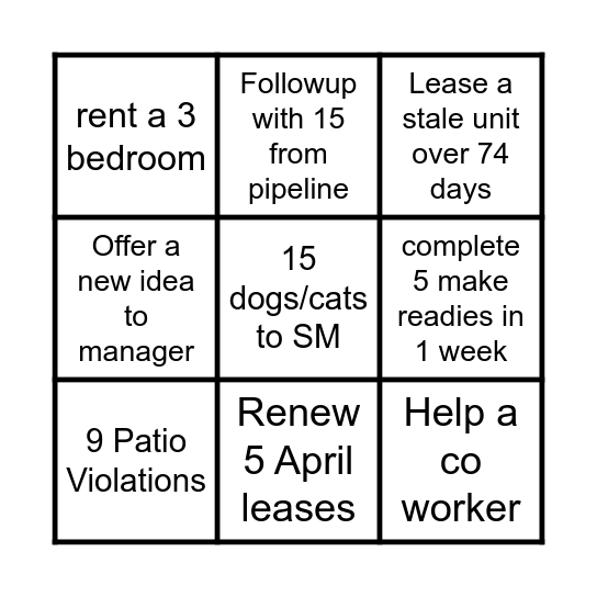 BINGO TIME Bingo Card