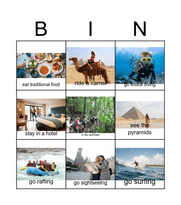 Everybody Up 5 Unit 7 Countries Bingo Card