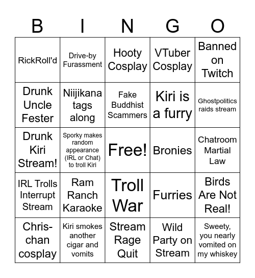 Con Nooga Bingo Card