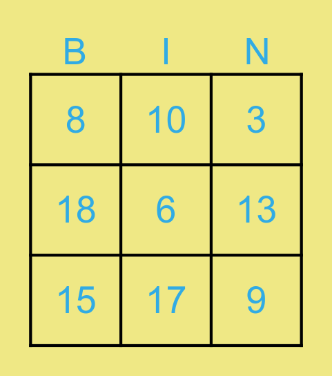 Los Numeros Bingo Card