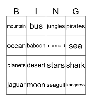 Holiday Memories Bingo Card