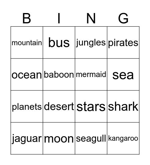 Holiday Memories Bingo Card