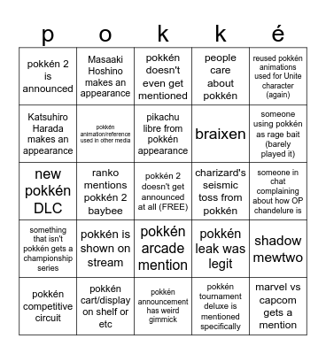 ranko's Pokémon Presents 2024 :D Bingo Card