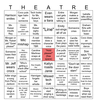 Tech Week Bingo Card