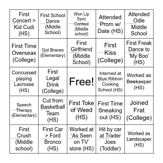 Bingo Card