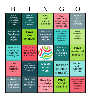 Data & AI Team Bingo Card