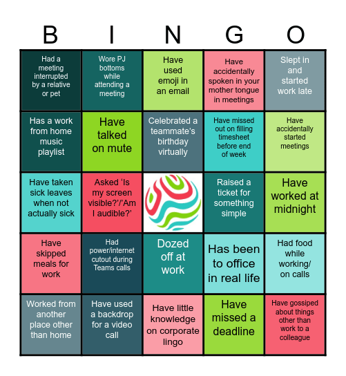 Data & AI Team Bingo Card