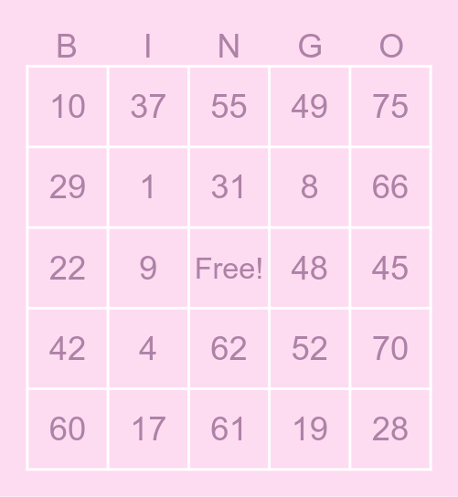 Alaine FEB-BINGO Card