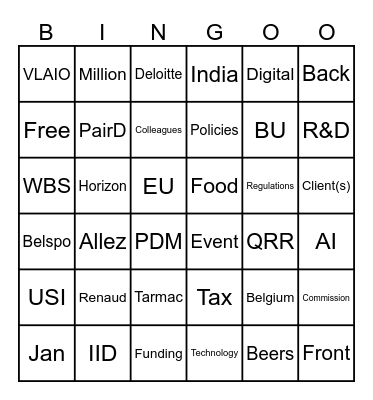 Gi3 Bingo Card