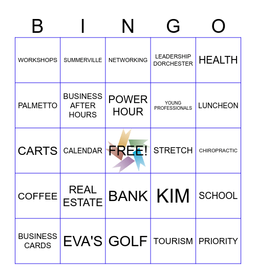 CHAMBER BINGO Card