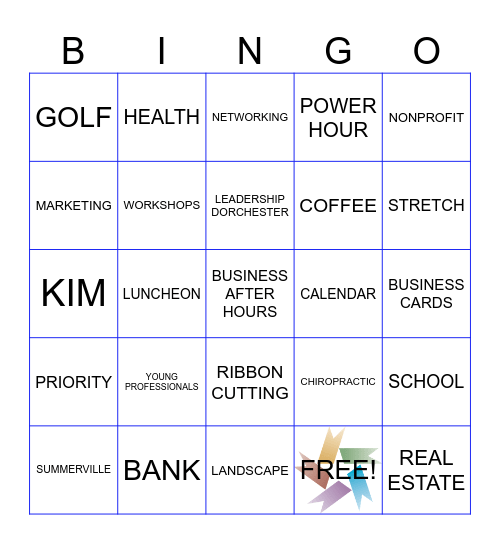 CHAMBER BINGO Card