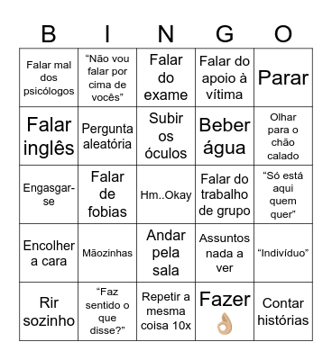 Dr. José Daniel Bingo Card