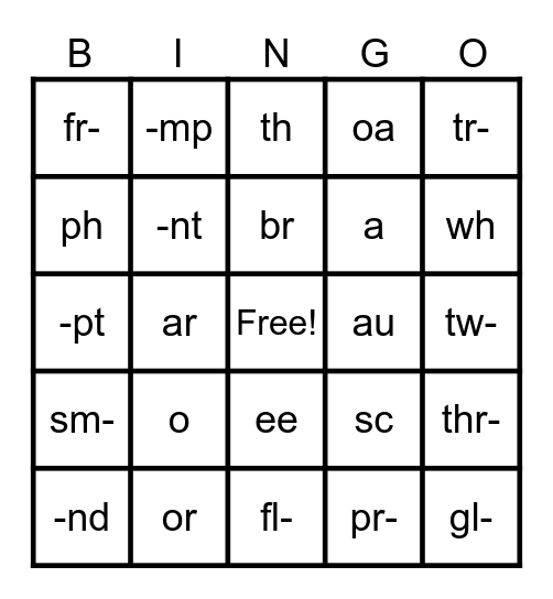 OG BINGO Card