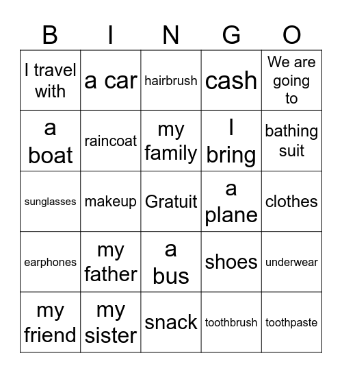 Voyage 1 Bingo Card