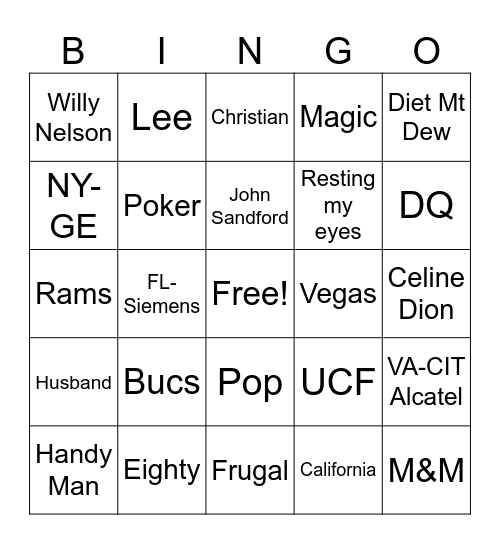 Happy 80th Birthday!! Bingo Card