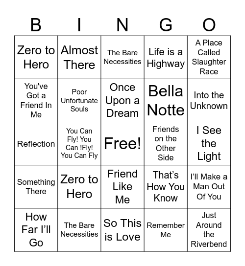 Bingo Card 1 Bingo Card