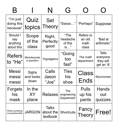 Bingo Card