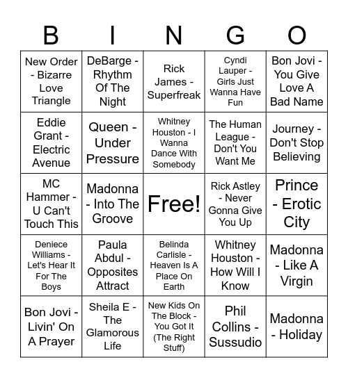 Ronde 4 Bingo Card