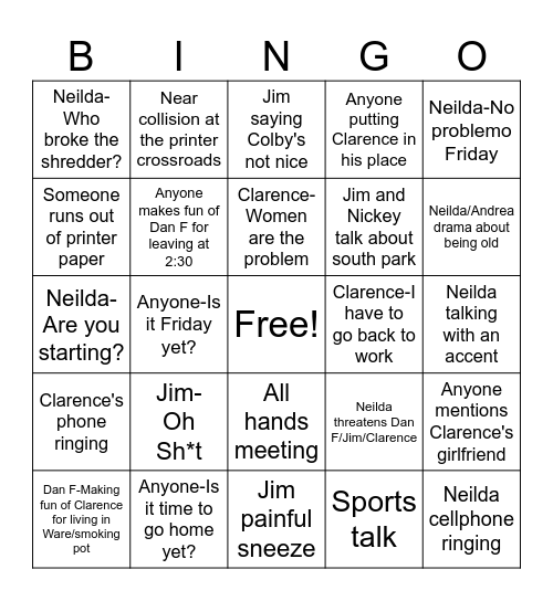 Bingo Card