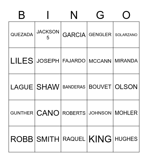 SALES REP BINGO Card