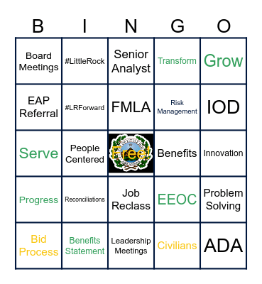 The People Department Bingo Card