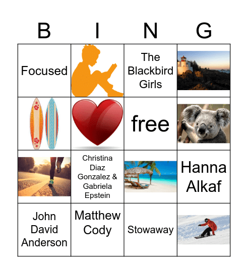 OBOB Bingo Card