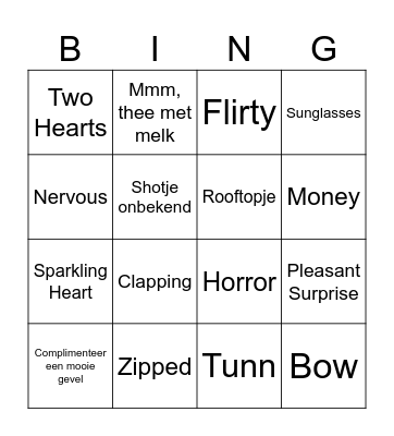 London Challenge Bingo Card