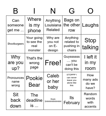 Yearbook Bingo 2023-2024 Bingo Card