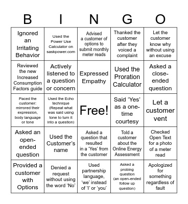 Soft Skills Bingo Card