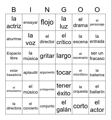¿Cómo te expresas? Bingo Card
