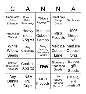 Eastie Weekend BINGO Card