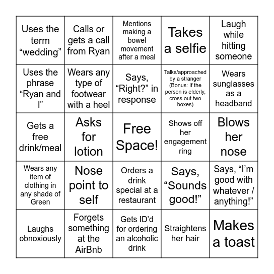 123 Bingo Card