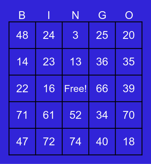 FRAUD BUSTER BINGO Card