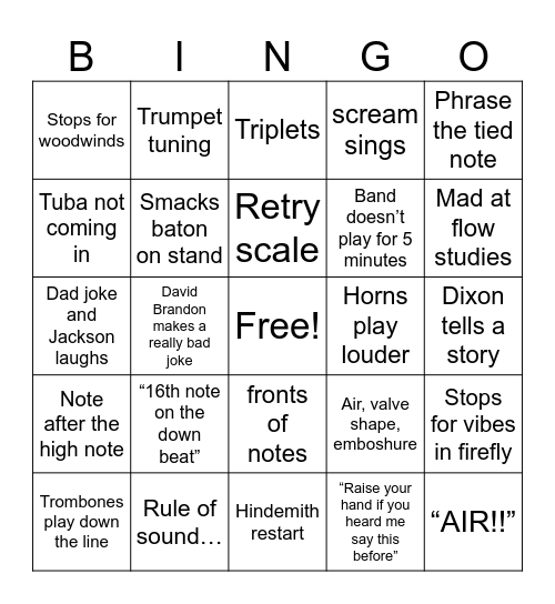 Mr. Dixon x Mr. Brandon Bingo PART 2!!! Bingo Card