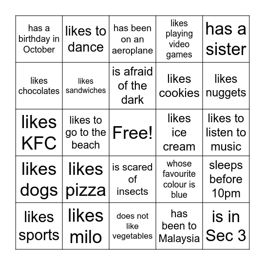 FIND SOMEONE WHO Bingo Card