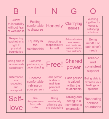 Bingo & Bites Bingo Card