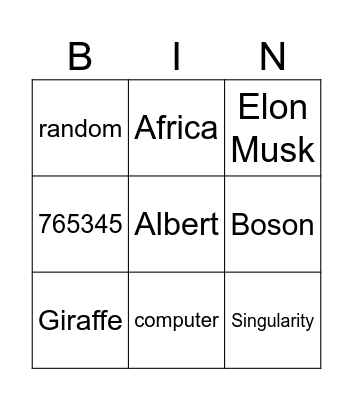 Linus öffne das Bingo Card