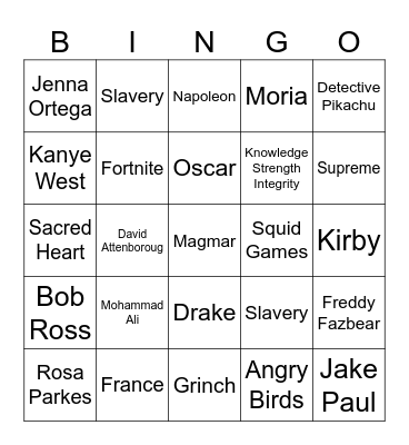 Infinite Craft Bingo Card