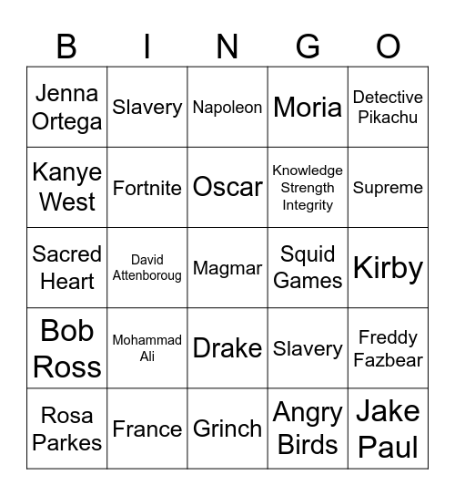 Infinite Craft Bingo Card